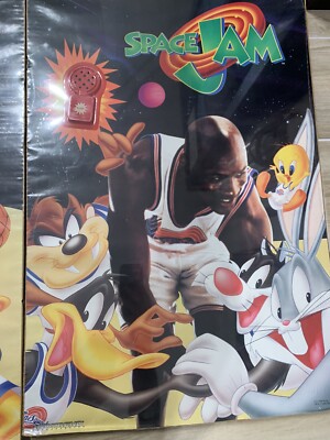 Set of 2 1996 Space Jam Michael Jordan Basketball Talking