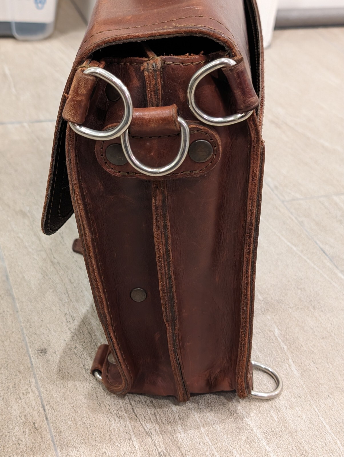 Saddleback Classic Leather Medium Thin Briefcase - image 5