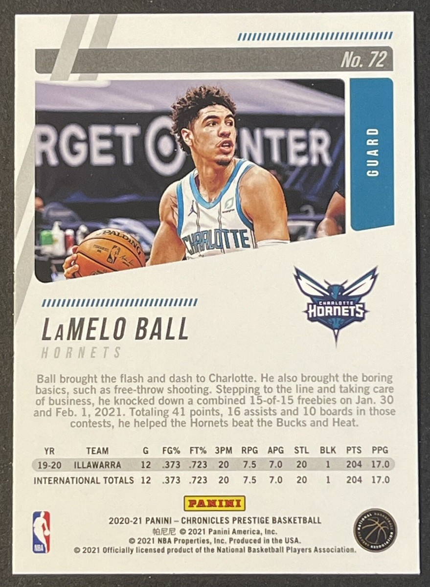 2020-21 Panini Chronicles Prestige LaMelo Ball Rookie Base
