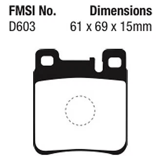 Pastillas de freno traseras EBC DP4887R Yellowstuff para Chrysler Crossfire 2005-2006 Foto 4 de 4