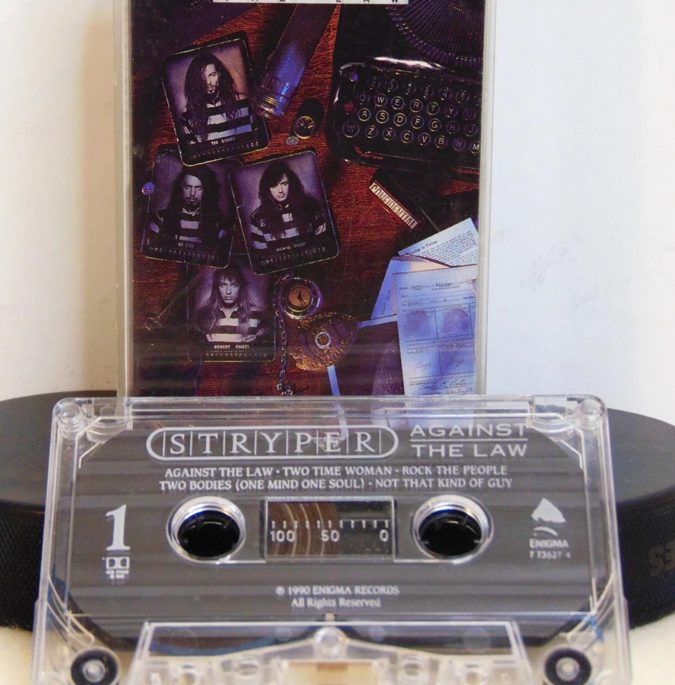 Stryper – Against The Law- 1990 Enigma 7 73527-4 Heavy Metal Cassette, Album - Image 4 of 4