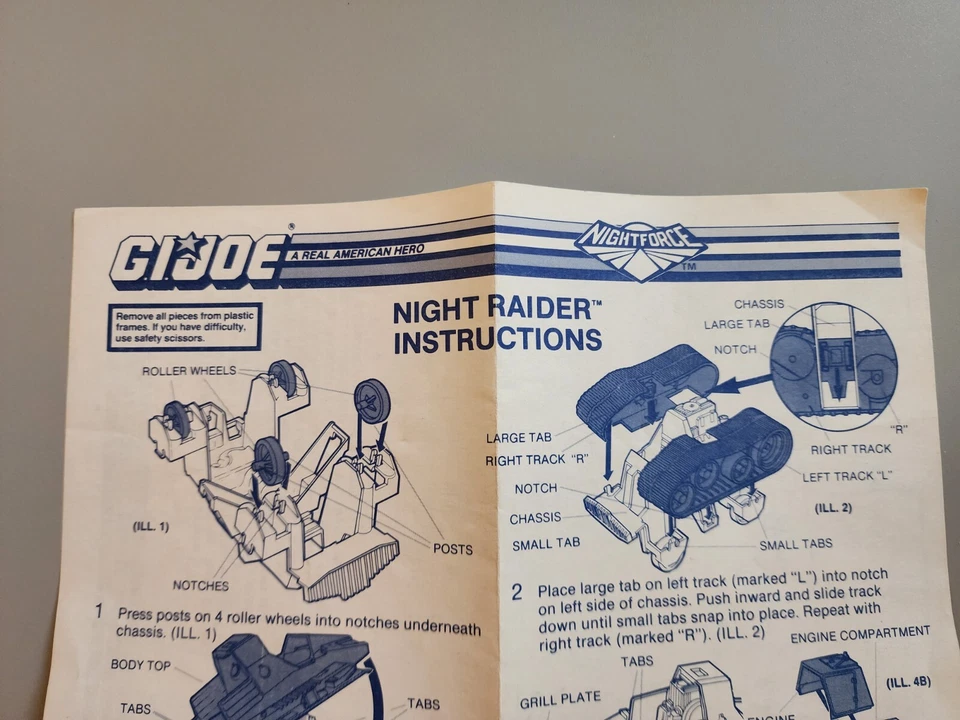 De colección GI Joe Night Force Night Raider Triple T planos solo Hasbro ARAH Foto 3 de 4
