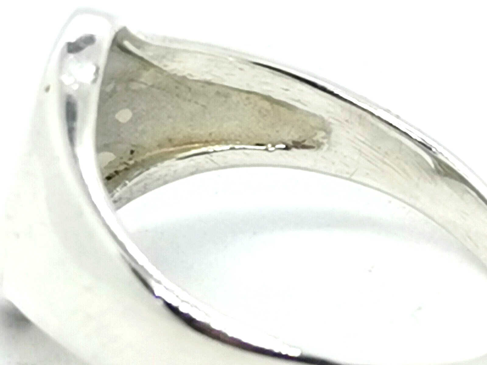 Smooth Solid Sterling Silver Ring size 10 (361H) - image 5
