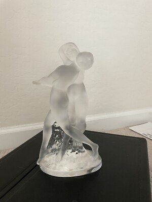 LALIQUE TWO DANCERS (Deux Danseuses) 10'' Figurine Excellent Condition