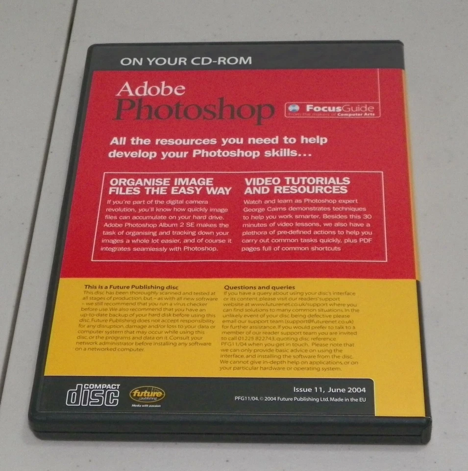 ADOBE PHOTOSHOP TOOL KIT FOCUS GUIDE CD-ROM FOR PC/MAC ISSUE 11 ~PRE-OWNED~ - Image 2 of 3