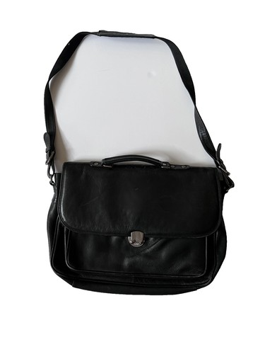 Lodis tear drop backpack leather one strap black | eBay display picture 1