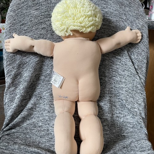Cabbage Patch Kid Doll 1985 Coleco Blonde Hair Blue Eyes - Picture 4 of 7