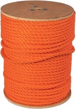 ATERET Twisted 3-Strand ORANGE Polypropylene Rope Monofilament ALL SIZES