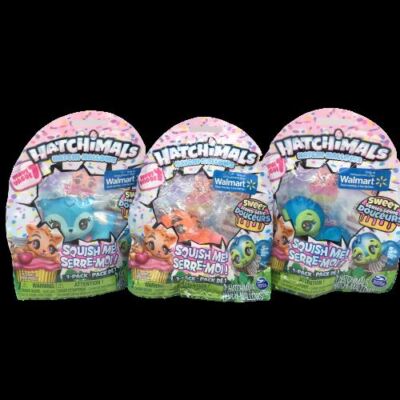 HatchiMallows Squishy Cookie Penguala Cupcake Tigrette Macroon Bear Sweet Series