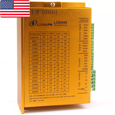 30-100VDC 6A LCDA86 LCDA86H Servo closed loop driver NEW IN BOX - US Stock