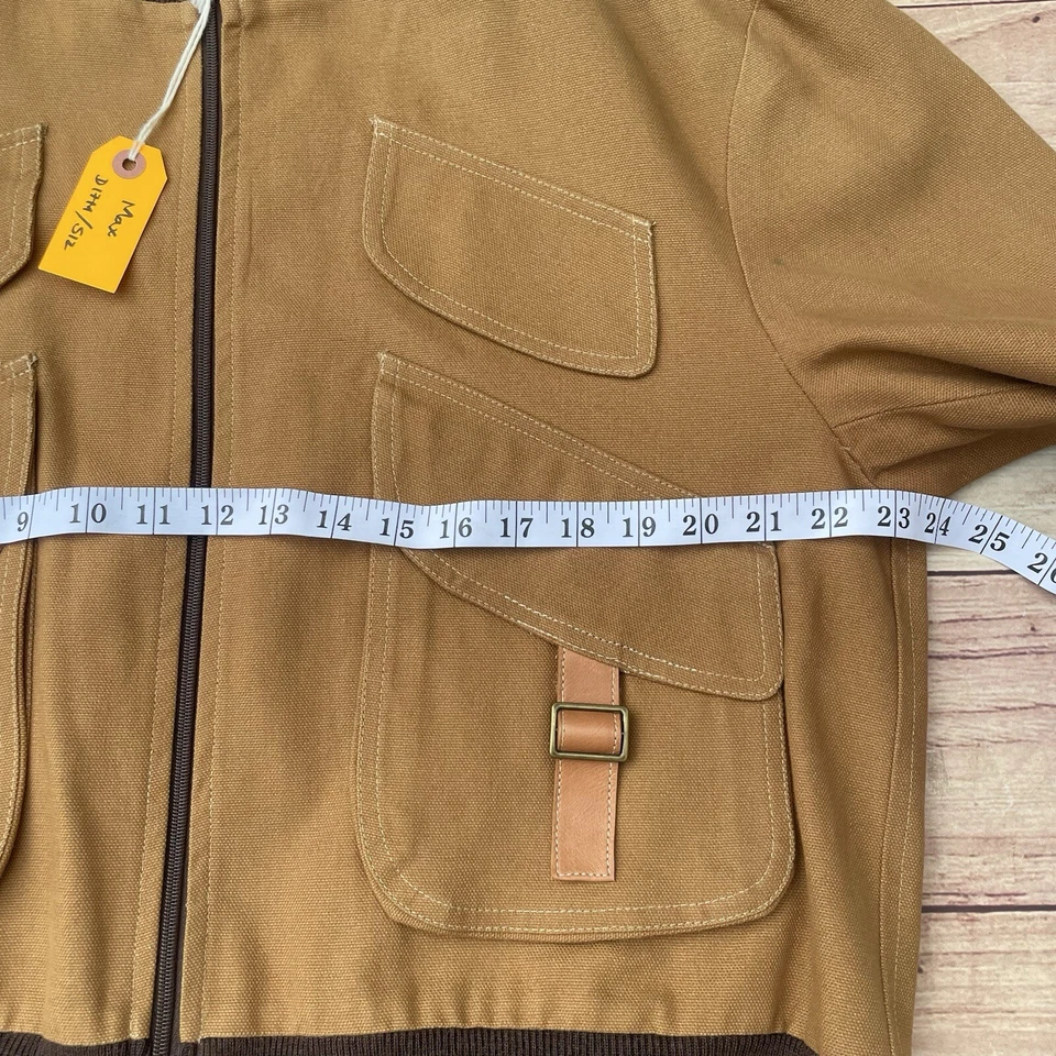 Abrigo Chaqueta Bombardero Vintage Sterlingwear of Boston Duck Lona Talla M Marrón Nuevo Foto 3 de 4