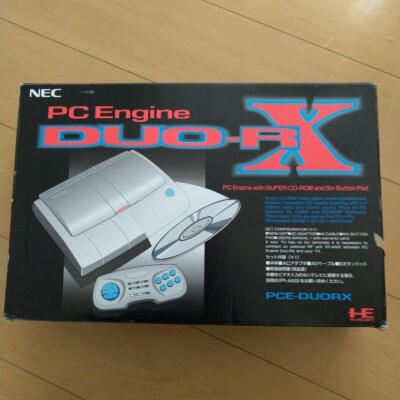 NEC☆DUO-RX PC Engine Duo-RX Console NEC W/Box Game soft Super Controller