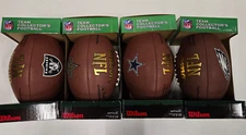NFL WILSON NFL OFFICIAL SIZE COLLECTOR FOOTBALL RAIDERS SAINTS EAGLES COWBOYS