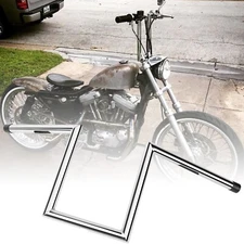 1" Chrome Motorcycle Handlebars Drag Bars Z Bar For Harley Sportster XL 883 1200