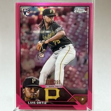 2023 LUIS ORTIZ TOPPS CHROME PINK ROOKIE 178/399