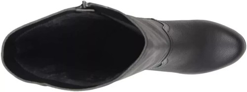 Journee Collection Women's Langly Wide Calf Boots Color Black Size 8 - Picture 4 of 5