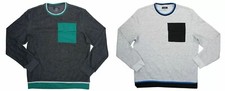 Alfani Stretch Fit Long Sleeve Utility Chest Pocket Men's Pullover Sweater NWT