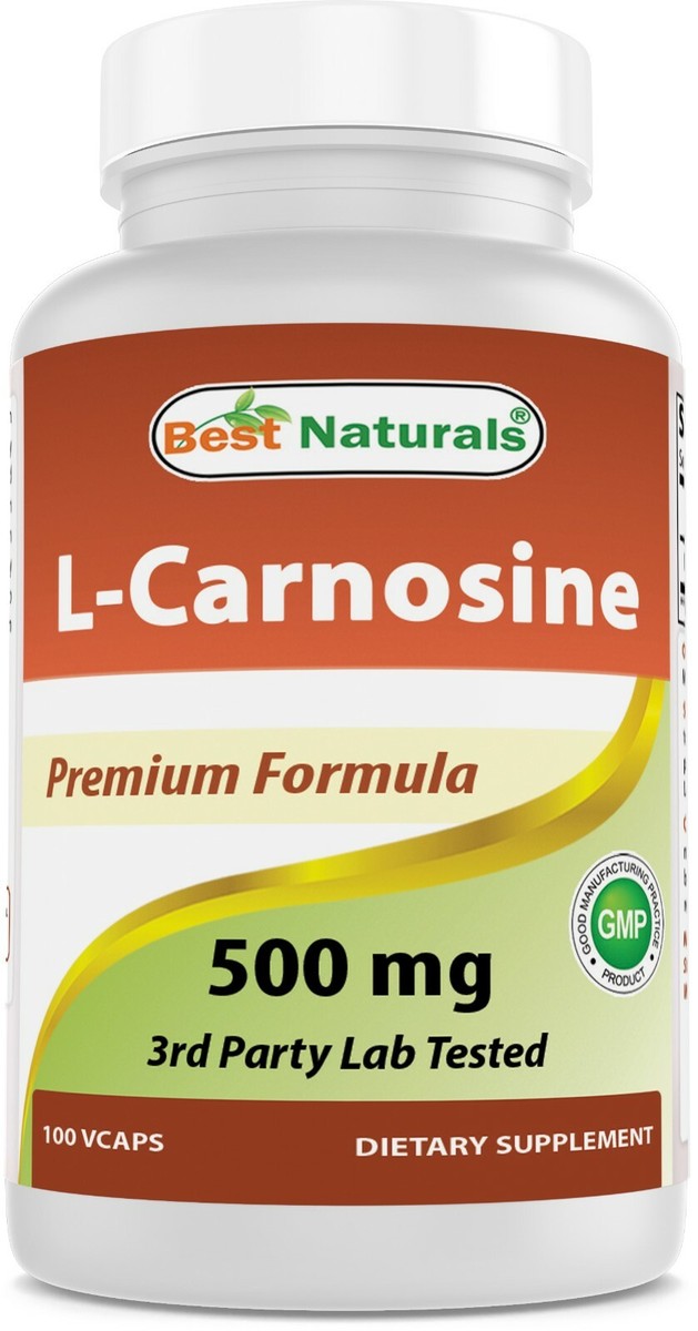 carnosine vs l carnitine Best Naturals L-Carnosine 500mg 100 vcaps Relumins Advance Nutrition Gluta Category_Shop By Goal/General Wellness Size:250 ML