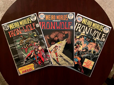 Weird Worlds #8 #9 #10 (DC Comics 1973) 1st Ironwolf Sci-Fi Fantasy Bronze Age