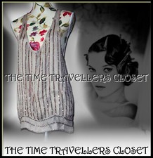 Kate Moss Topshop grau transparent Chiffon Lagenlook Trägertop verziert Pailletten UK 12