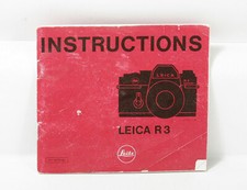 LEITZ LEICA R3 INSTRUCTION BOOK/120854