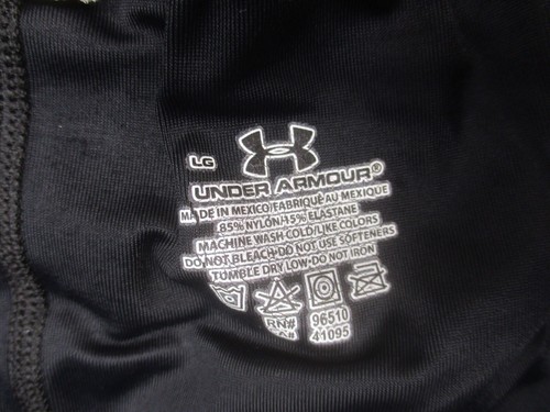 Under Armour Size L Kids Unisex BLK Stretch Waist Breathable Athletic Shorts 917 - Picture 4 of 6