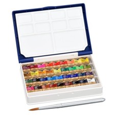 Holbein Artist Pancolor Solid Watercolor Paint 36 Color Full Set PN698 Palm Box