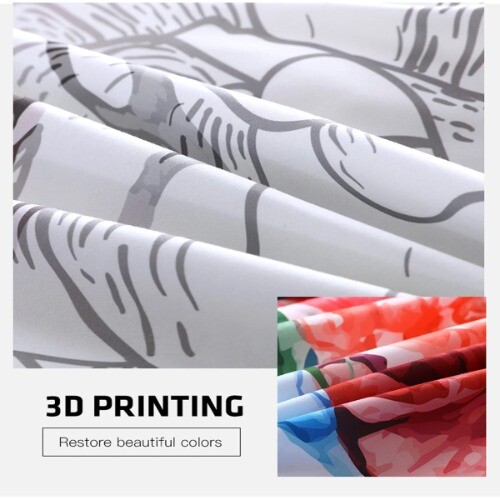 Home Living Luxury 3D Rock Music Bedding Set Duvet Cover Pillowcase Bedding Set - Picture 2 of 21
