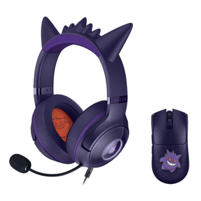 Razer x Pokémon Gengar Kraken V2 Wired Headset + Gengar Gaming