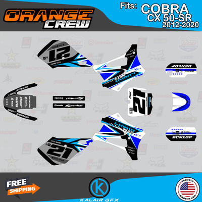 Graphics Kit for Cobra CX-50 SR (2012-2020) CX50 SR  OG-CREW-blue