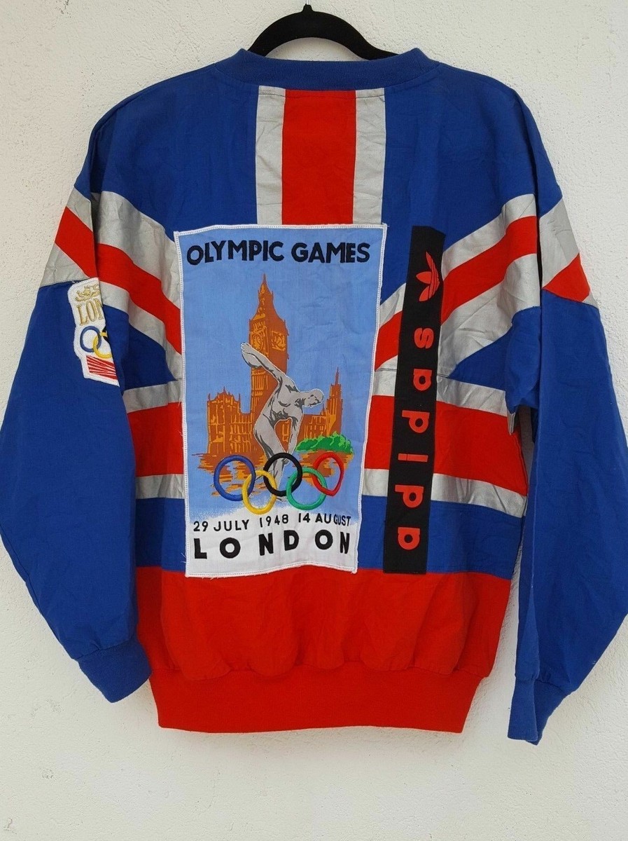 NWT Vintage Adidas Sweatshirt LONDON OLYMPIC GAMES 1908 1948 80s