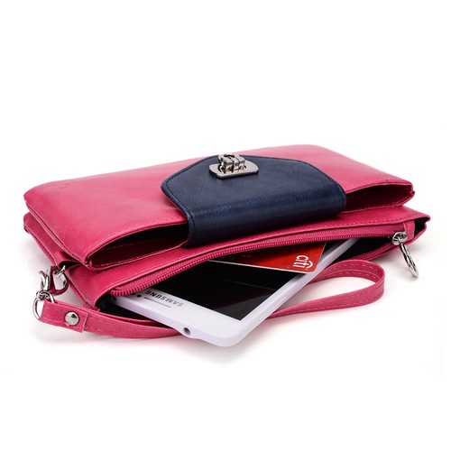 KroO Borsa a portafoglio universale con catena adatta a smartphone fino a 6,3 pollici - Foto 79 di 96