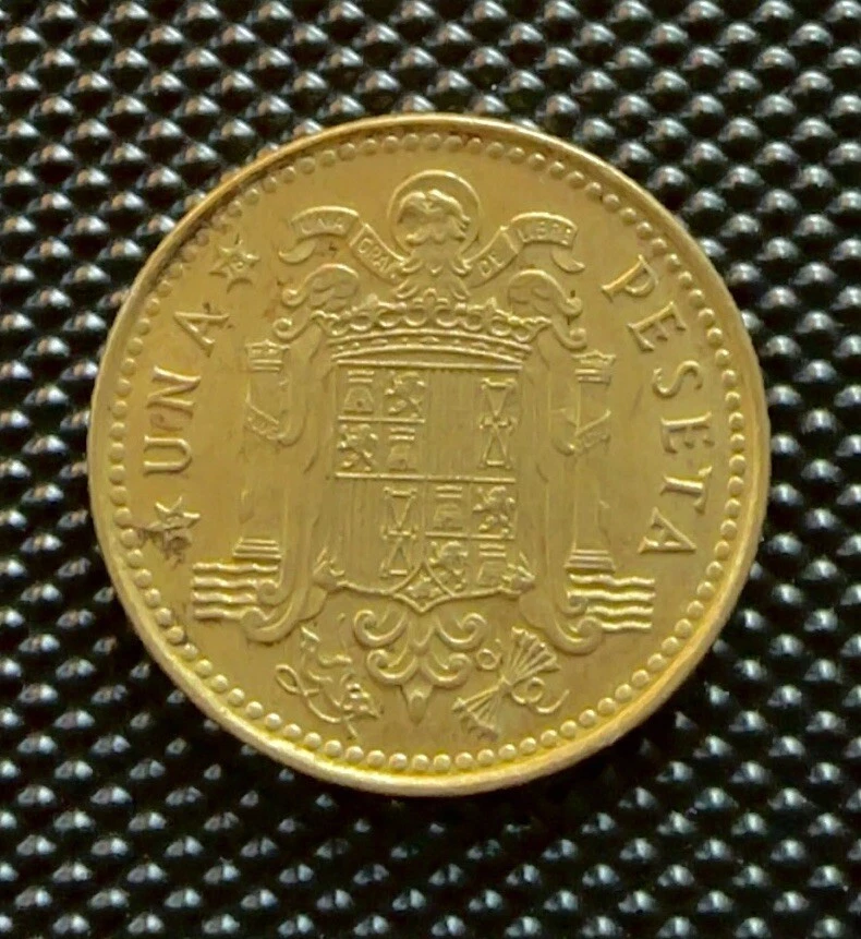 Spain 1975 Una 1 Peseta Juan Carlos I Rey De Espana Foreign Coin - Image 2 of 2