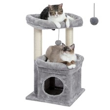 Cat Tree Tower for Indoor Cats with Private Cozy Condo Natural Sisal Scratching