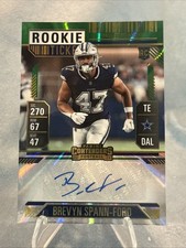 Dallas Cowboys 2024 Contenders Brevyn Spann-Ford Autograph Rookie Card. rookie card picture