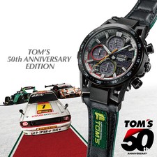 Casio Edifice SOSPENSIONE TOMS 50TH ANNIV Black IP Lmtd Edtn Watch EFSS641TMS-1A