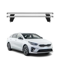 Menabo DachträGer GrundtäGer FüR Kia Pro Ceed 2019-2026 75Kg Alu Silber 2 Tlg