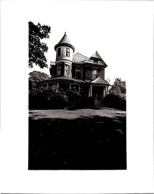 Victorian House Silver Gelatin 8x10 Photo Print Ornate Turret Architecture Photo