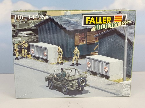 (7174) Faller H0 Military 144055 contenedor de municiones nuevo y embalaje original | Condition: Neu