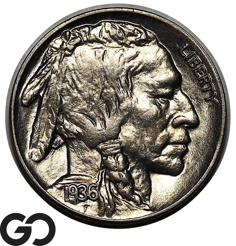 1936 Buffalo Nickel, Premium Quality Solid Gem BU++