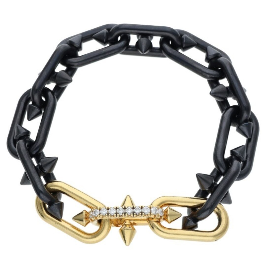 Tiffany & Co. X Pharrell Williams Titan K18YG Titanium Diamond Bracelet Used b84 View 2