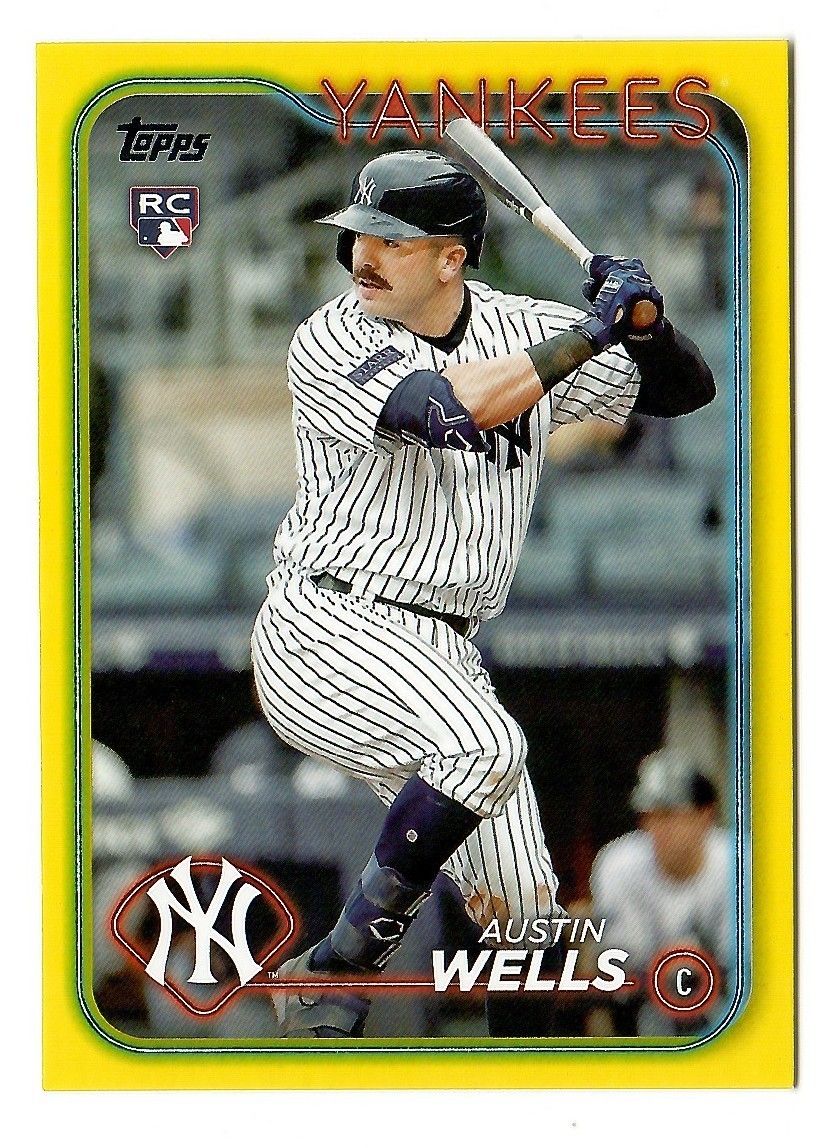 2024 Austin Wells Topps ROOKIE #624 YELLOW