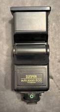 Sunpak Auto Zoom 600 Thyristor System Flash High Power Zoom Head Untested