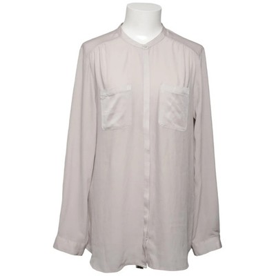 H&M, Bluse, Größe: 42, Beige, Polyester, Einfarbig, Damen #AkC