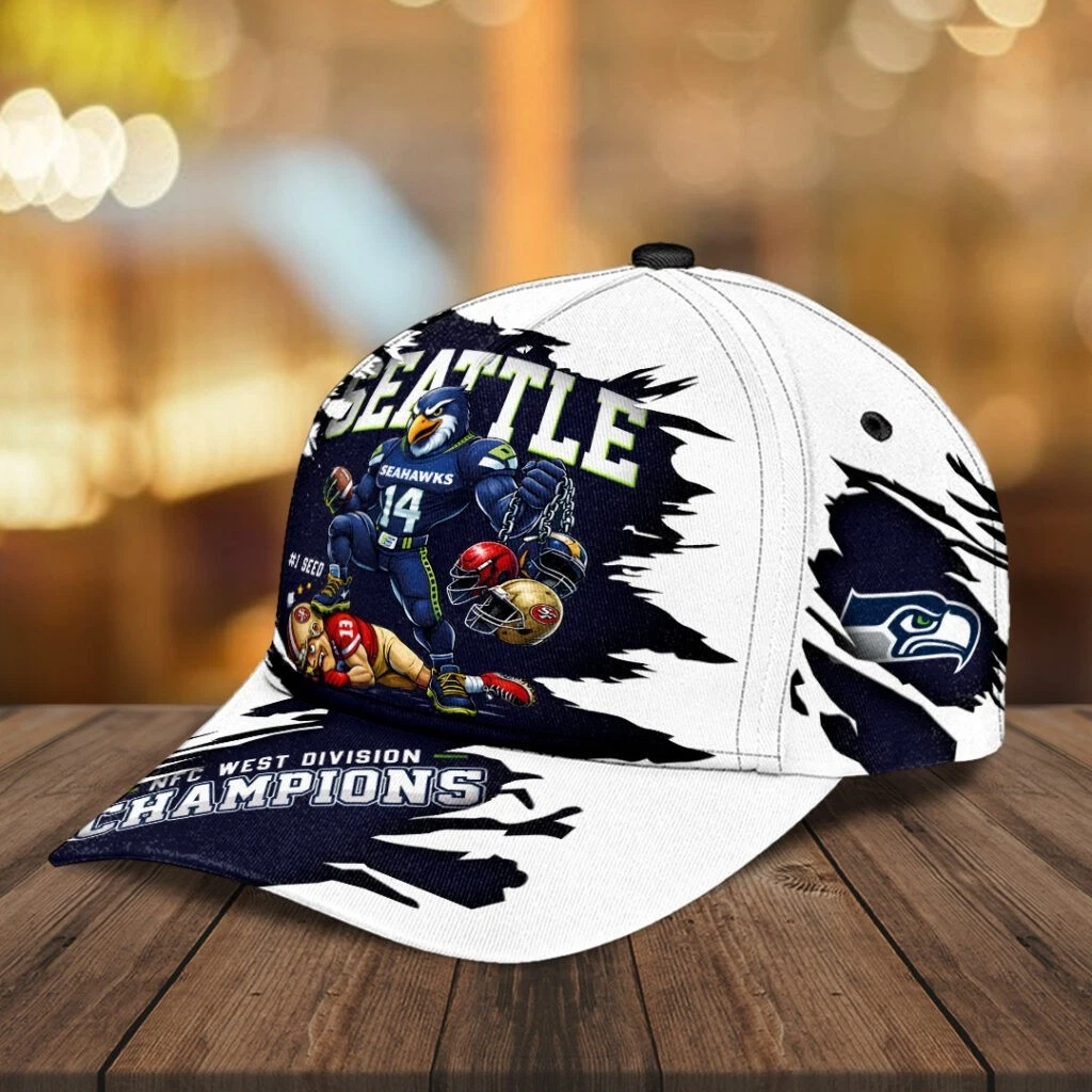 Seahawks 2025 NFC West Champions Classic Cap