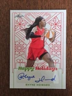 Rhyne Howard , 2023 Leaf - Happy Holidays , Auto