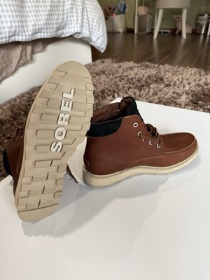 Sorel Men's Madson Ii Moc Toe Waterproof Boot Velvet Tan, Tobacco US 11 NEW