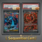PSA 10 Mega Charizard X ex 023 Oricorio ex 024 Sequential Cert Pair Pokemon