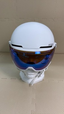vv-0052 Atomic Savor Visor Stereo Skihelm mit Visier Gr.L 59-63cm weiß B-WARE