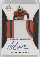 2015 Leaf Trinity Patch Signatures Bronze Clive Walford #PA-CW1 Patch Auto 0s3